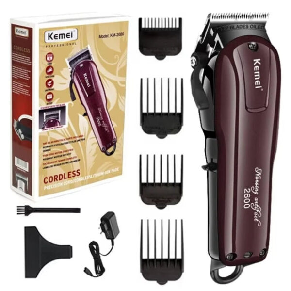 Kemei 2600 Máquina de cortar cabelo profissional masculina Máquina de cortar cabelo elétrica ajustável Máquina de cortar cabelo profissional Máquina de cortar cabelo Máquina de cortar cabelo