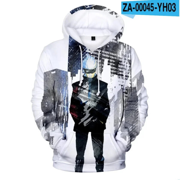 Moletons com capuz de anime Jujutsu Kaisen com impressão 3D, moletons masculinos/femininos, 2023, mais novo, moda urbana, outono, inverno, roupas plus size, casaco