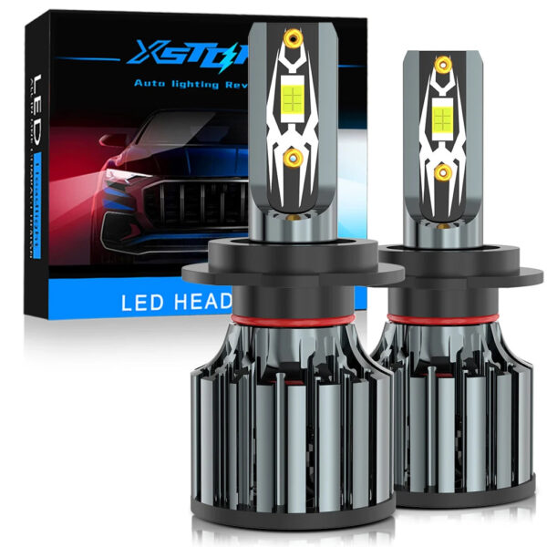 XSTORM H1 H4 H7 Lâmpada LED H8 H11 9005 HB3 9006 HB4 9004 HB1 9007 HB5 H13 Led Farol de carro 30000LM Turbo Luzes lampada 12V Lâmpada