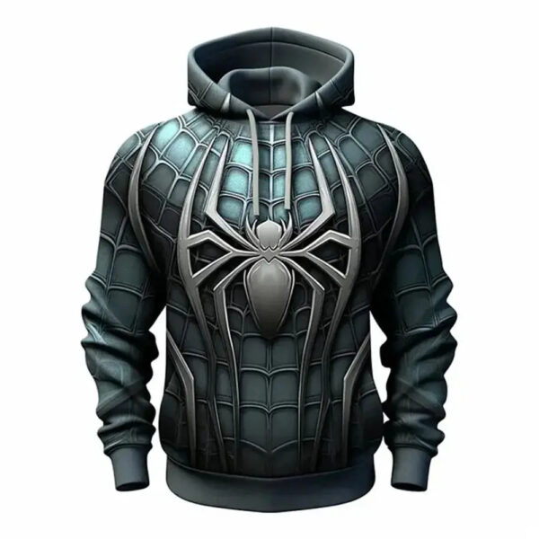 New Spider-Man Men's Hoodie Marvel Men's Wear 3D Cartoon Print Pullover Autumn Men's Hoodie Fashion Oversized Men's Clothing