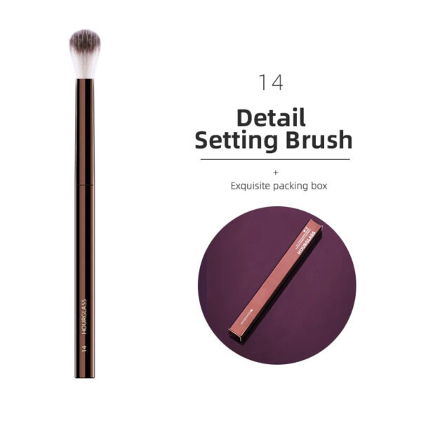Pincéis de maquiagem de ampulheta Pó Base Corretivo Blush Bronzer Sombra para os olhos Delineador para sobrancelhas Pincel para esculpir