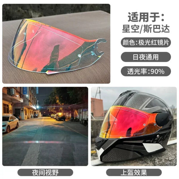 Motorcycle Helmet Visor for Shark Skwal D-Skwal 2 Spartan Carbon