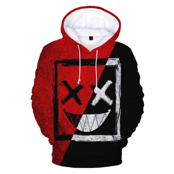 Smiley Face 3D Impressão Moletom Com Capuz Oversize Moletons Homens Mulheres Casual Manga Longa Streetwear Pulôver Roupas Unissex